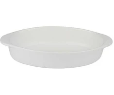 Alpina - keraminė orkaitėje kepimo forma, ovali, 27x17x5,3 cm (balta)