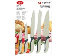 Alpina - nerūdijančio plieno peilių rinkinys (žalias)