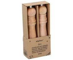 Alpina - Pipirų ir druskos malūnėlių rinkinys 25 cm (2 dalys)