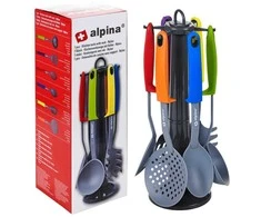 Alpina - Virtuvės reikmenys 6 vnt. + stovas