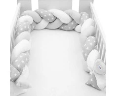 Apsauginis lovelės čiužinio užvalkalas New Baby yra pilkos ir baltos spalvos