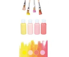 Artico - Akrilinių pastelinių dažų rinkinys 80 ml 4 spalvos (1 rinkinys)