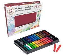Artico - Aliejinių pastelių rinkinys 30 spalvų