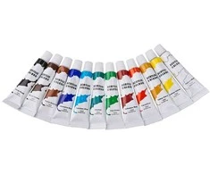 Artistampco Artist&amp;Co Akriliniai dažai tūbelėse po 12 ml 12 vnt.
