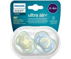 Philips Avent Ultra air 2vnt 0-6 m berniukas, dydis 0-6 m, 0-6 m