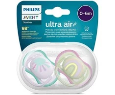 Philips Avent Ultra air 2vnt 0-6 m mergaitei, dydis 0-6 m, 0-6 m