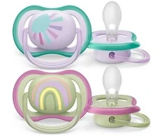 Philips Avent Ultra air 2vnt 0-6 m mergaitei, dydis 0-6 m, 0-6 m