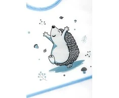 Akuku kūdikio seilinukas ilgomis su užsegimu ir kišenėle, Hedgehog, A0520 30x30 cm