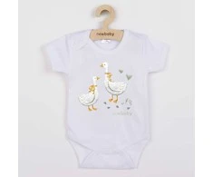 Kūdikių kombinezonas su raštu New Baby Goose - trumpomis rankovėmis, 68 (4-6m)