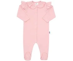 Baby Cotton Jumpsuit New Baby Stripes Rožinė, dydis 86 (12-18m), 86 (12-18m)