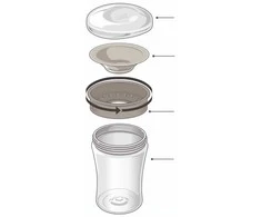 Kūdikio puodelis Mini Magic NUK Cup Night 160 ml mėlynas