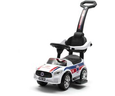 Baby Mix AMBULANCE baltas kūdikių šokinukas su garsu ir kreiptuvu