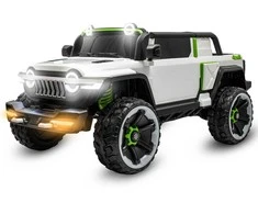 „Baby Mix“ lankstus elektrinis vaikiškas automobilis, baltas