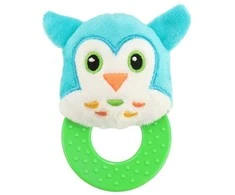 Baby Mix Owl pliušinis barškutis su dantukais