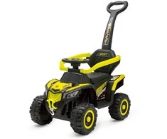 Baby Mix Ruggy elektrinis pasivažinėjimas su geltonos spalvos kreipiamuoju strypu