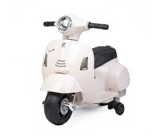 Baby Mix Vespa elektrinis motociklas baltas