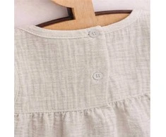 Baby Muslin Dress New Baby Ella linen, 62 (3-6m)
