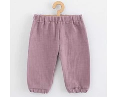 Kūdikių muslino rinkinys Marškinėliai ir kelnės New Baby levandų, 62 (3-6m)