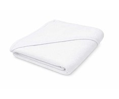 Baby terry towel with hood New Baby 100x100 cm baltas