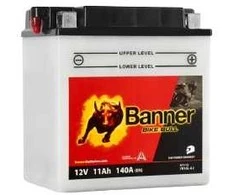Banner 11Ah Bike Bull -+ 12V 140A akumuliatorius 135x90x145mm