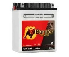 Banner 12Ah Bike Bull -+ 12V 170A akumuliatorius 134x80x160mm