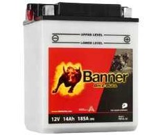 Banner 14Ah Bike Bull -+ 12V 185A akumuliatorius 134x89x166mm