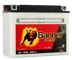 Banner 20Ah Bike Bull -+ 12V 220A akumuliatorius 205x90x162mm