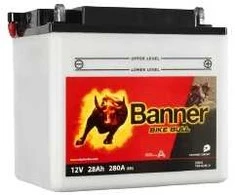 Banner 28Ah Bike Bull -+ 12V 280A akumuliatorius 184x124x175mm