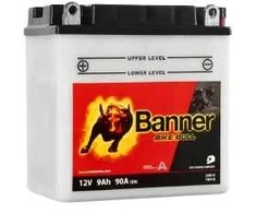 Banner 9Ah Bike Bull +- 12V 90A akumuliatorius 135x75x139mm
