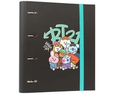 BT21 - A4 formato segtuvas iš Street Mood kolekcijos (4 žiedai, elastinė juosta)
