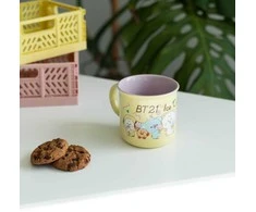 ERIK BT21 - Keraminis puodelis, 380 ml, iš Ice Kreminis kolekcijos