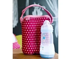 BUILT Bottle Buddy Du butelių krepšys su laikikliu (Baby Rožinė Mini Dots)