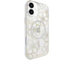 Case-Mate Floral Gems MagSafe – dėklas, skirtas iPhone 16 Plus (auksinis)