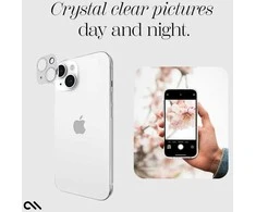 Case-Mate Sparkle Lens Protector – apsauginis stiklas, skirtas iPhone 15 / iPhone 15 Plus fotoaparatui (Twinkle)