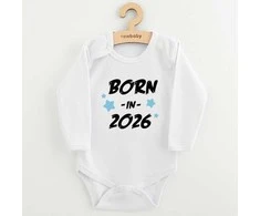 Children s printed body New Baby BORN IN 2026 mėlynas, 80 (9-12m)