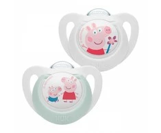 Čiulptukas kūdikiui Star Peppa Pig NUK 18+m 2 vnt., 18+ m