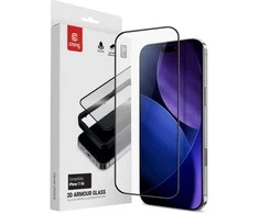 „Crong 3D Armour Glass“ – grūdintas stiklas iPhone 17 Air + montavimo rėmelis