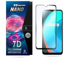 Crong 7D nano lankstus stiklas – pilnai dengianti hibridinė ekrano apsauga 9H Realme C11