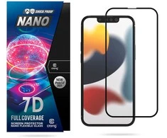 Crong 7D nano lankstus stiklas – pilnai dengianti hibridinė ekrano apsauga 9H iPhone 5.4 iPhone 13 mini
