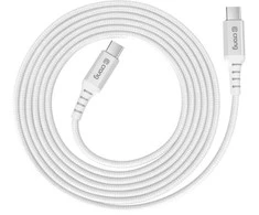 Crong Armor Link – 60 W PD 3A USB-C į USB-C laidas 150 cm (baltas)