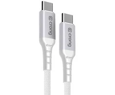 Crong Armor Link – 60 W PD 3A USB-C į USB-C laidas 150 cm (baltas)