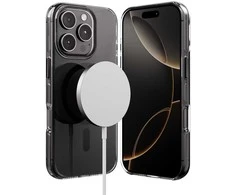 Crong Clear MAG Pro – dėklas iPhone 16 Pro Max MagSafe (juodas)
