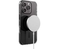 Crong Clear MAG Pro – dėklas iPhone 16 Pro Max MagSafe (juodas)
