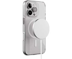Crong Clear MAG Pro – dėklas iPhone 16 Pro Max MagSafe (baltas)