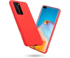 Crong Color Cover – lankstus dėklas, skirtas Huawei P40 Pro (raudonas)