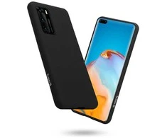 Crong Color Cover – lankstus dėklas, skirtas Huawei P40 (juodas)