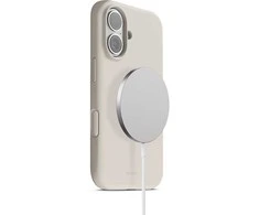 „Crong Color Cover Magnetic“ dėklas „MagSafe iPhone 17“ (akmens smėlio spalvos)