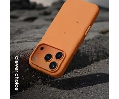 „Crong Color Cover Magnetic“ dėklas „MagSafe iPhone 17 Pro Max“ (juodas)