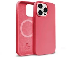 Crong Color Cover Magnetic – dėklas, skirtas iPhone 15 Pro MagSafe (rožinis)