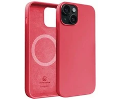 Crong Color Cover Magnetic – dėklas, skirtas iPhone 15 MagSafe (rožinis)